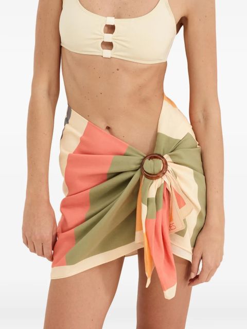 ERES Croquant striped sarong - Neutrals