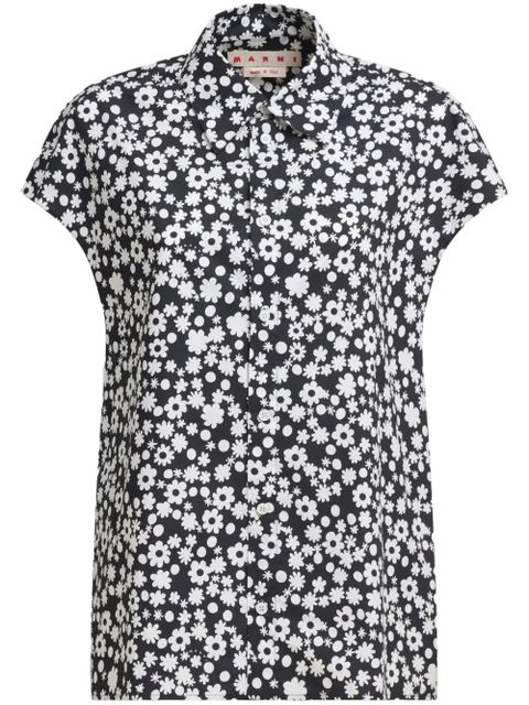 Marni floral-print shirt - Black - zdjęcie produktu nr 1