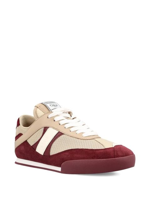 Chloé Kick suede-panel mesh sneakers - Neutrals - zdjęcie produktu nr 2