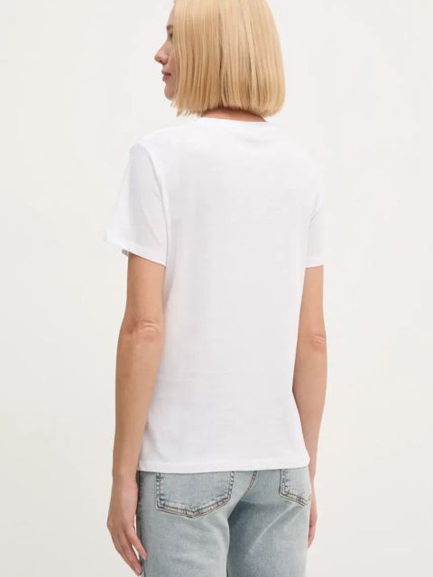 Pepe Jeans t-shirt bawełniany GABRIELA damski kolor biały PL505967