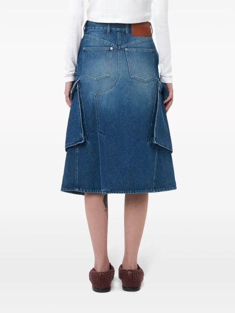 JW Anderson cargo denim midi skirt - Blue - zdjęcie produktu nr 2