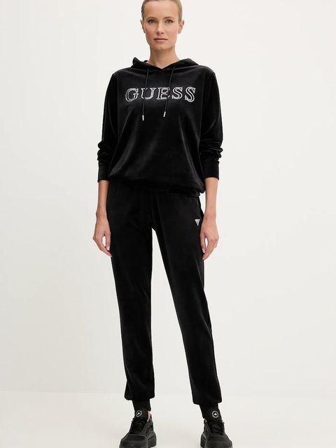 Guess bluza COUTURE damska kolor czarny z kapturem z aplikacją V4RQ25 K0232 - zdjęcie produktu nr 2