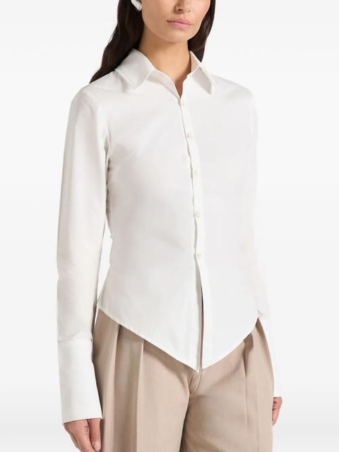 Manière De Voir Sonia sculpted angular shirt - White