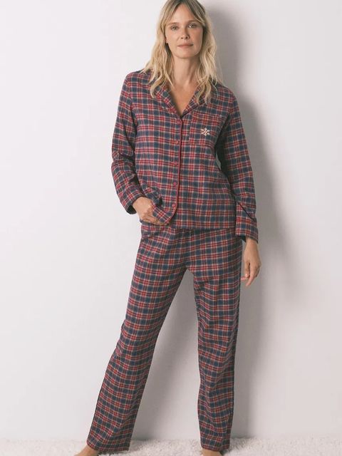 women'secret piżama bawełniana damska kolor granatowy bawełniana 3592476 - zdjęcie produktu nr 1