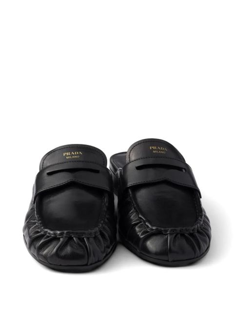 Prada leather mules - Black