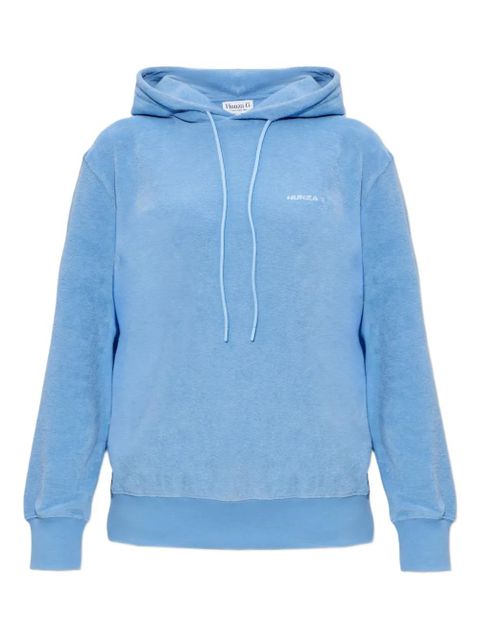 Hunza G Frotte towelling hoodie - Blue - zdjęcie produktu nr 1