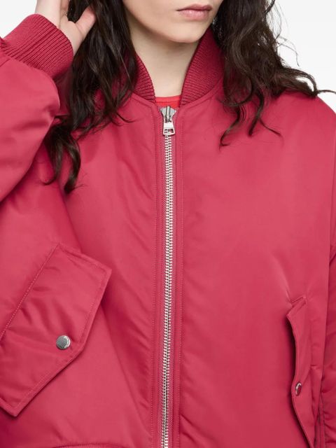 JW Anderson boxy zip-front bomber jacket - Red