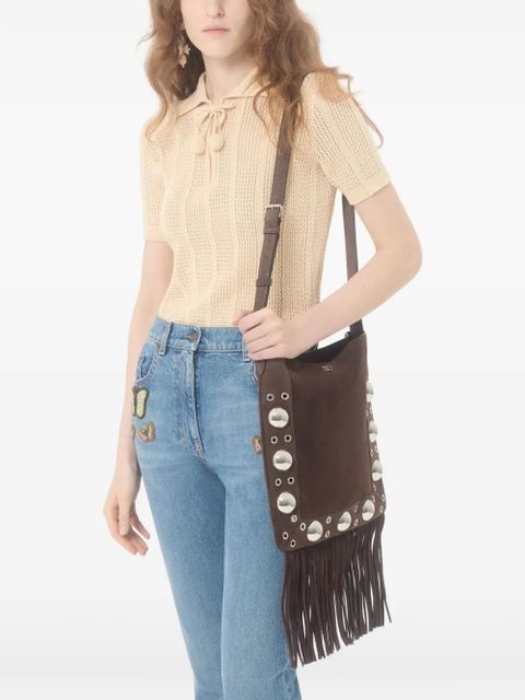 Valentino Garavani cotton knitted polo top - Neutrals