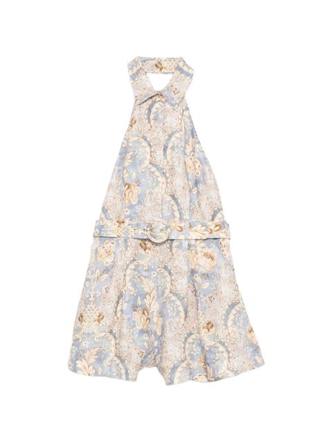 ZIMMERMANN floral belted playsuit - Blue - zdjęcie produktu nr 1