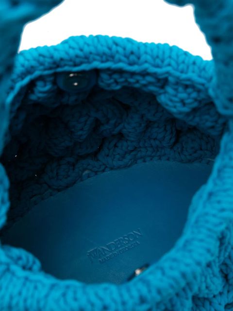 JW Anderson cable-knit tote bag - Blue