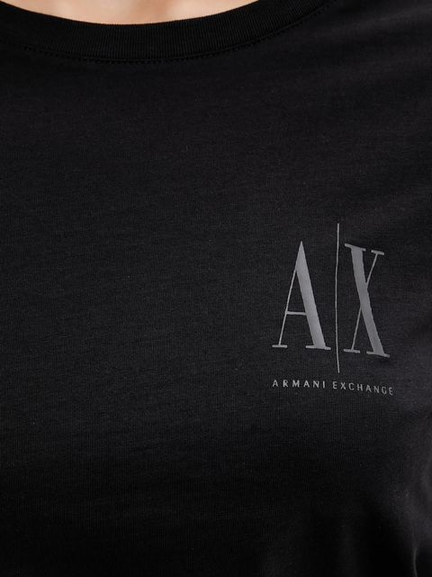 Armani Exchange longsleeve bawełniany kolor czarny XW001450 AF10356