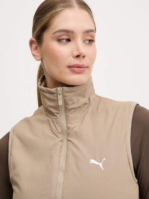 Puma bezrękawnik dwustronny dziecięcy kolor beżowy przejściowy 688388