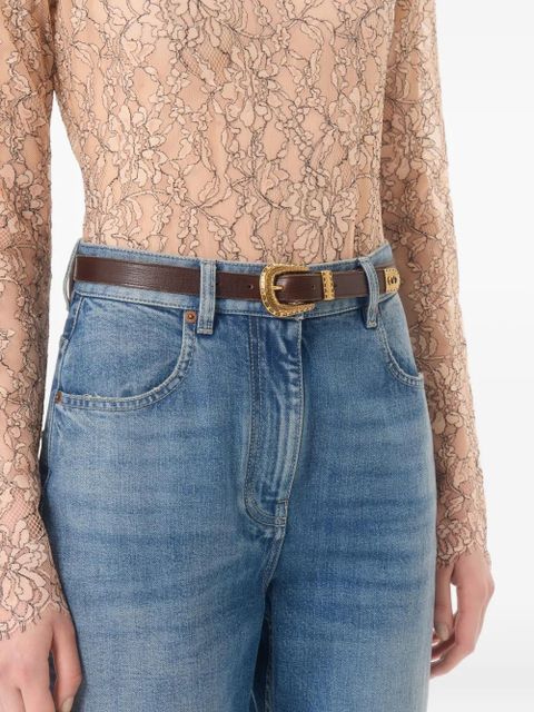 Valentino Garavani VLogo Signature calfskin belt 20mm - Brown