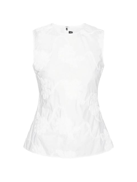 ROTATE BIRGER CHRISTENSEN flower sleeveless blouse - White - zdjęcie produktu nr 1