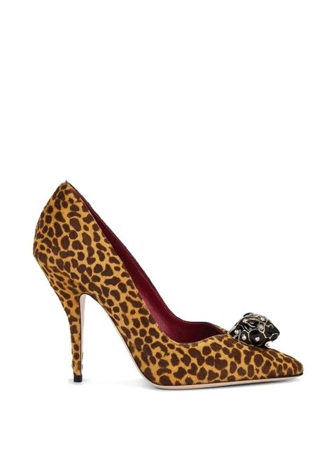 Valentino Garavani leopard-pattern embellished pumps - Neutrals - zdjęcie produktu nr 1