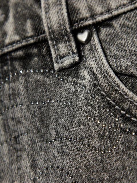 ROTATE BIRGER CHRISTENSEN acid-wash denim shorts - Grey - zdjęcie produktu nr 2