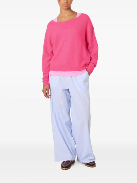 American Vintage Damsville boat-neck sweater - Pink - zdjęcie produktu nr 2