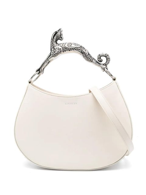 Lanvin sculpted-handle leather tote bag - Neutrals - zdjęcie produktu nr 1