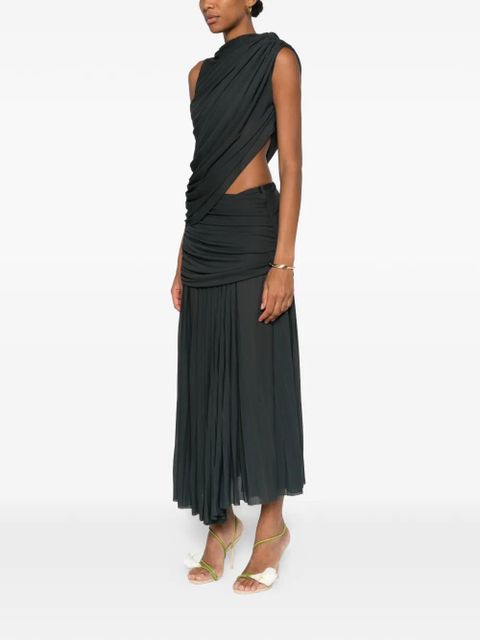 Proenza Schouler draped cutout maxi dress - Green
