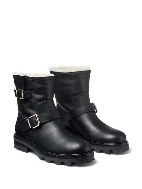 Jimmy Choo shearling-lined Youth II boots - Black