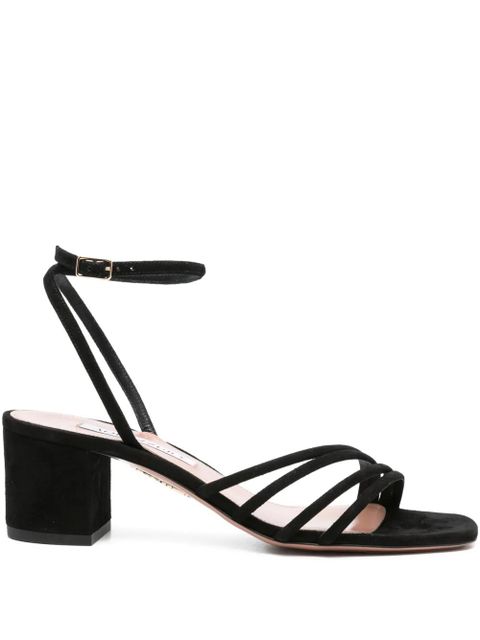 Aquazzura 50mm Latour ankle-strap block-heel sandals - Black - zdjęcie produktu nr 1