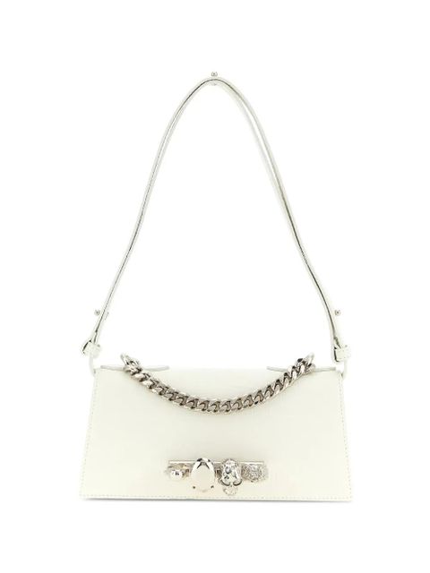 Alexander McQueen mini Jewelled shoulder bag - White - zdjęcie produktu nr 1