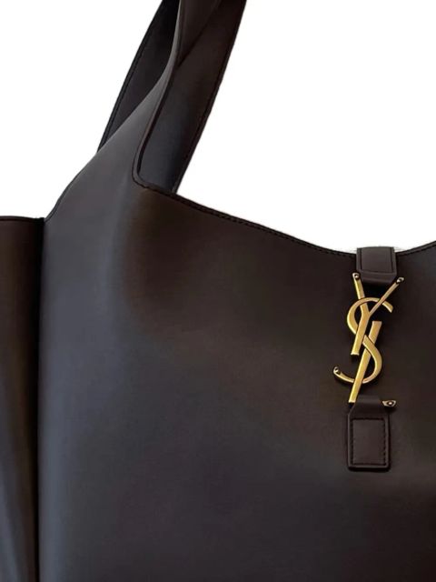 Saint Laurent logo-plaque leather shoulder bag - Brown - zdjęcie produktu nr 2