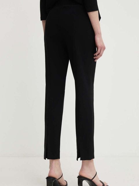 Joseph Ribkoff spodnie damskie kolor czarny proste medium waist 143105