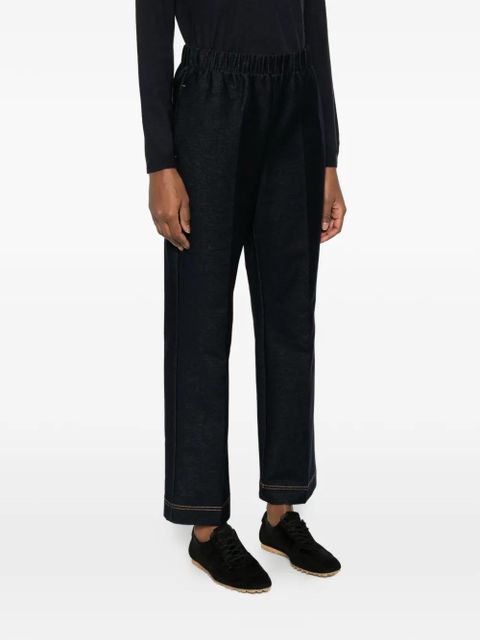 Max Mara elasticated trim trousers - Blue