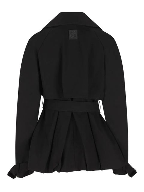 LOEWE belted balloon-silhouette jacket - Black