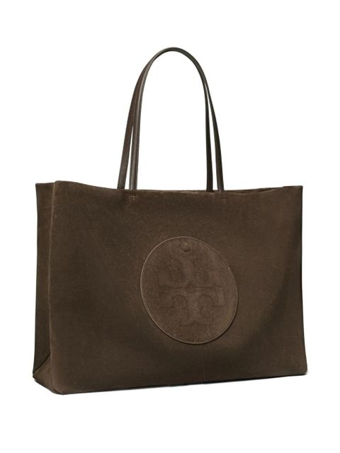 Tory Burch Ella suede tote bag - Brown