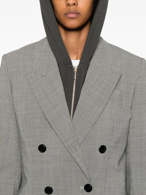MARANT ÉTOILE checked double-breasted jacket - Grey