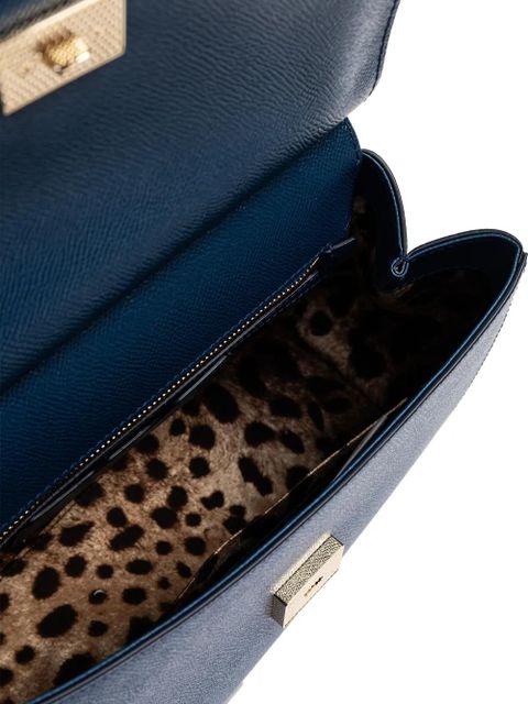 Dolce & Gabbana medium Sicily leather tote bag - Blue - zdjęcie produktu nr 2