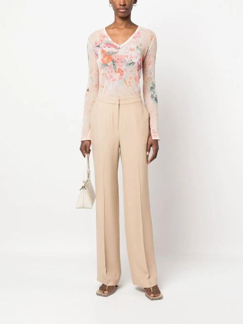 TWINSET long-sleeve ribbed blouse - Orange - zdjęcie produktu nr 2