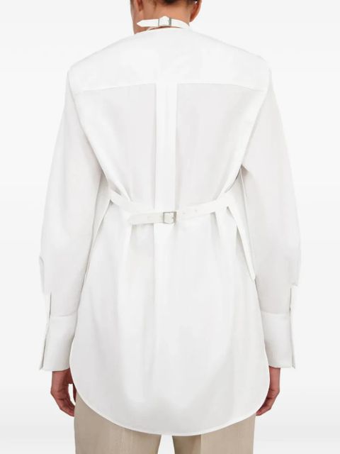 WARDROBE.NYC layered buckle-strap blouse - White - zdjęcie produktu nr 2
