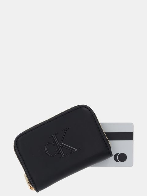 Calvin Klein portfel damski kolor czarny LV04F1154G