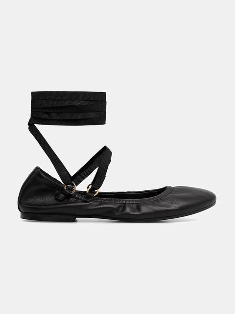 Jonak baleriny skórzane DESIREUSE CUIR kolor czarny 3800271 - zdjęcie produktu nr 2