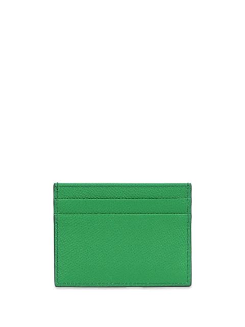 Dolce & Gabbana logo-tag leather card holder - Green - zdjęcie produktu nr 2