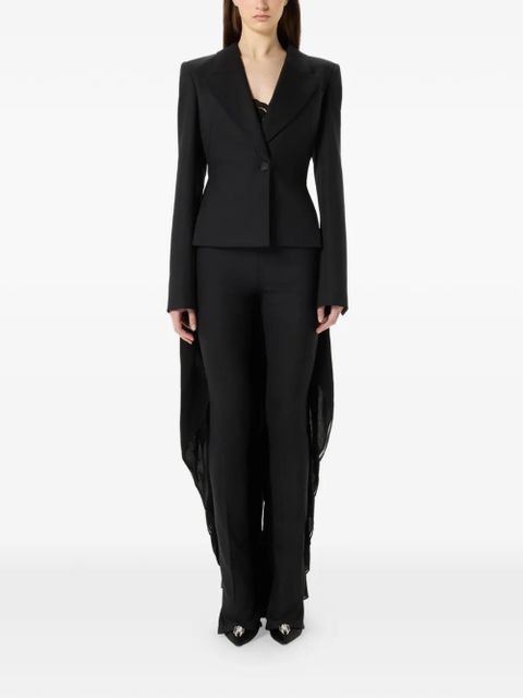 Blumarine single-breasted asymmetric-hem blazer - Black - zdjęcie produktu nr 2