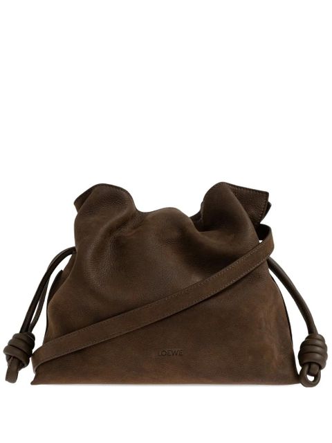 LOEWE medium Flamenco drawstring clutch bag - Brown - zdjęcie produktu nr 1