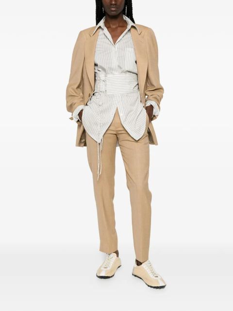 MM6 Maison Margiela slit-cuff tailored trousers - Neutrals - zdjęcie produktu nr 2