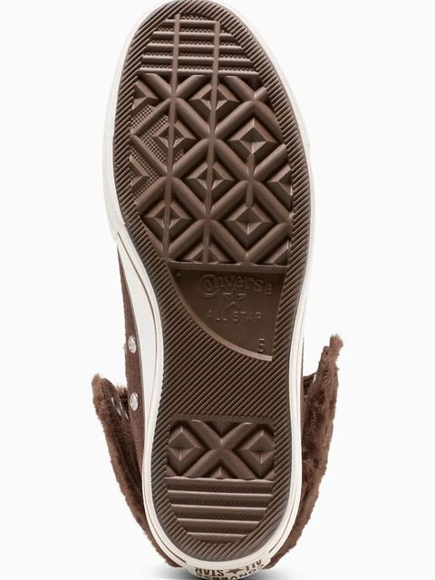 Converse trampki Chuck Taylor All Star Star Fold Over Lift kolor brązowy A15230C