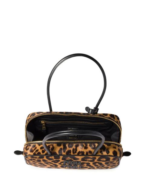 Miu Miu Beau animal-print tote bag - Brown - zdjęcie produktu nr 2