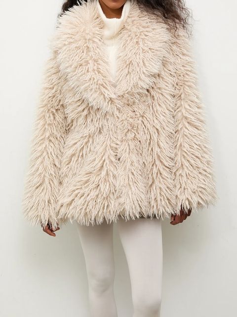 Answear.LAB kurtka kolor beżowy przejściowa