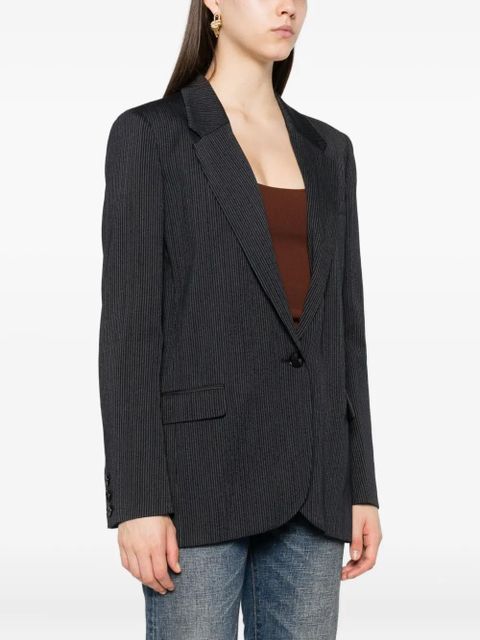 ISABEL MARANT pinstripe single-breasted blazer - Blue