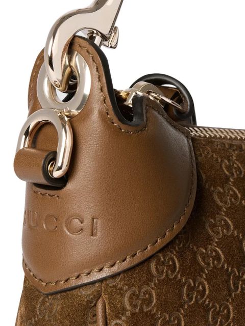 Gucci jacquard satchel - Brown