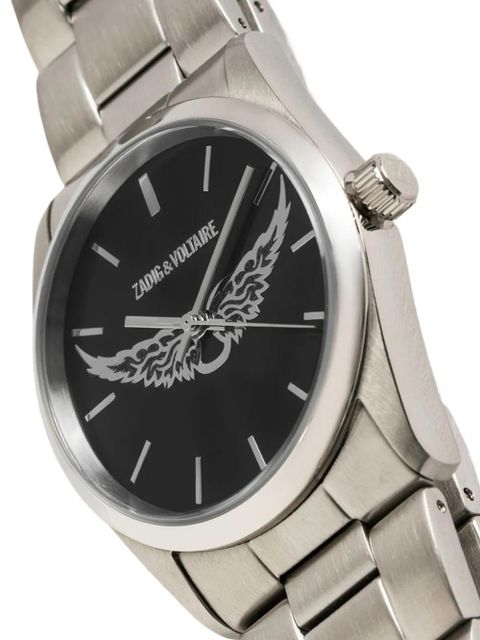 Zadig&Voltaire Wings steel watch - Black