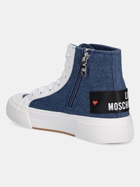 Love Moschino trampki damskie kolor granatowy JA15022G1MJO5700