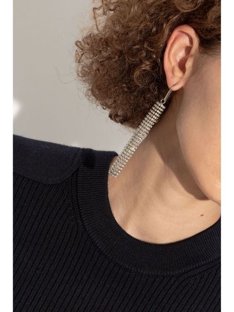 ISABEL MARANT crystal-embellished earrings - Silver - zdjęcie produktu nr 2