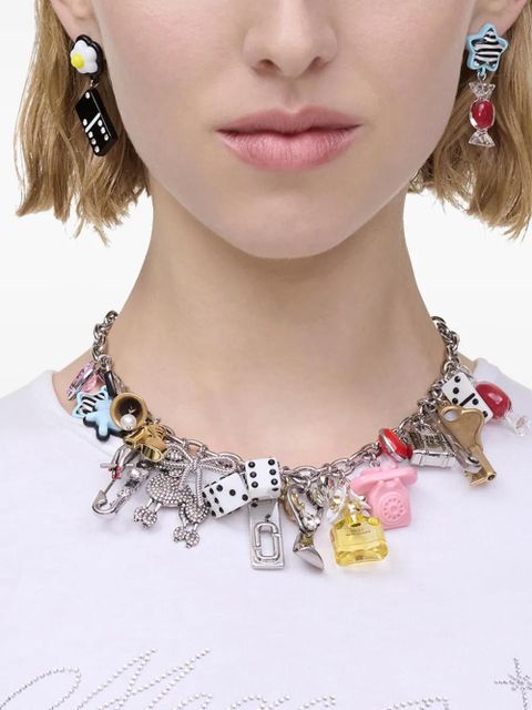 Marc Jacobs Sticker Charm Statement necklace - Silver